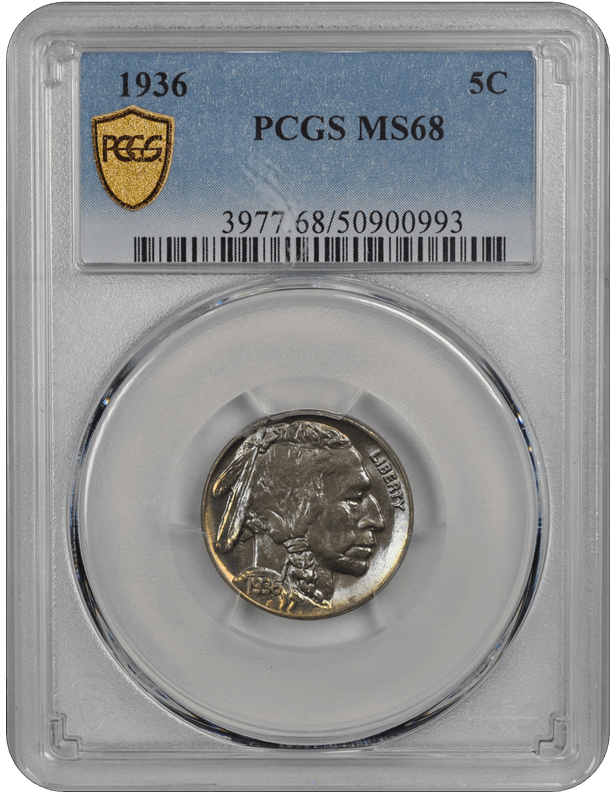 1936 Buffalo PCGS  MS 68