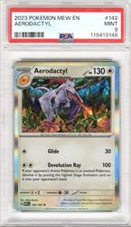 2023 Pokemon Mew En Aerodactyl #142 PSA Mint 9 