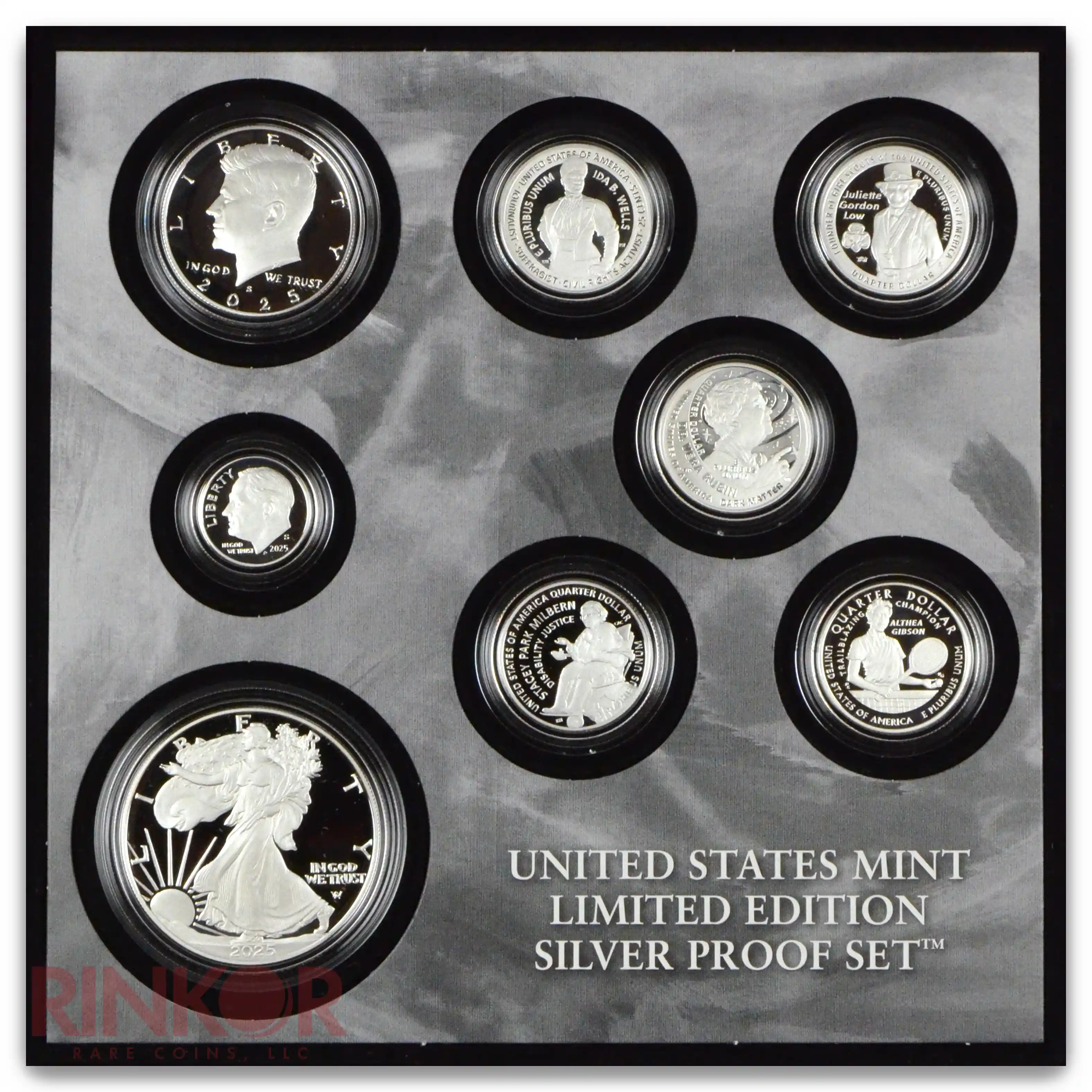 2025-S Limited Edition Silver 8-Coin Proof Set (Box and CoA)