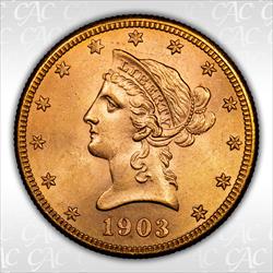 1903-S $10 CACG MS65 