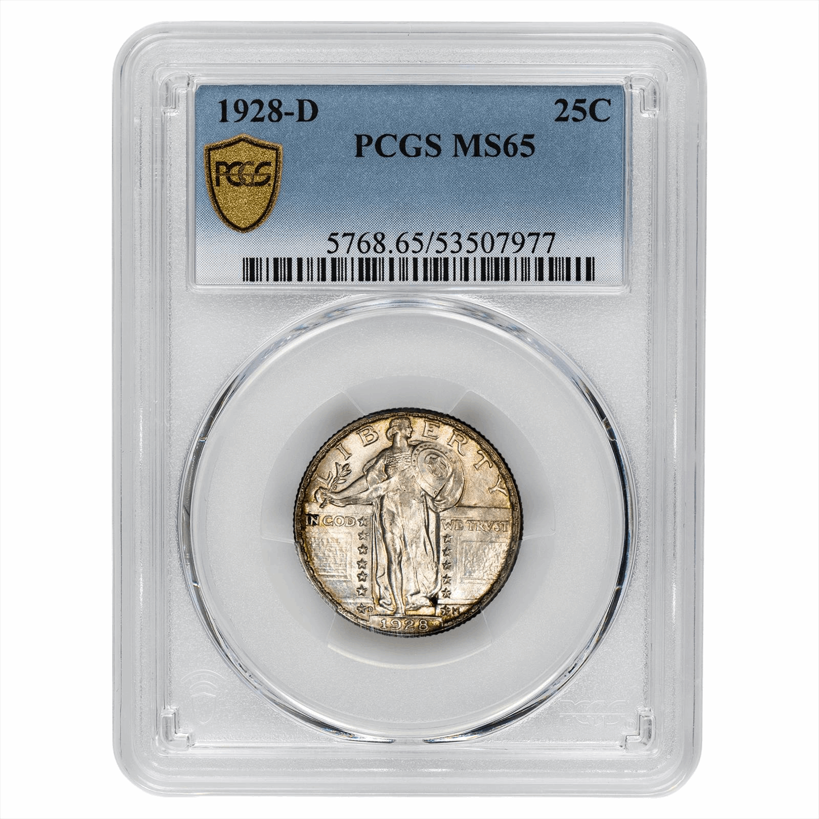 1928-D Standing Liberty Quarter 25C PCGS MS 65
