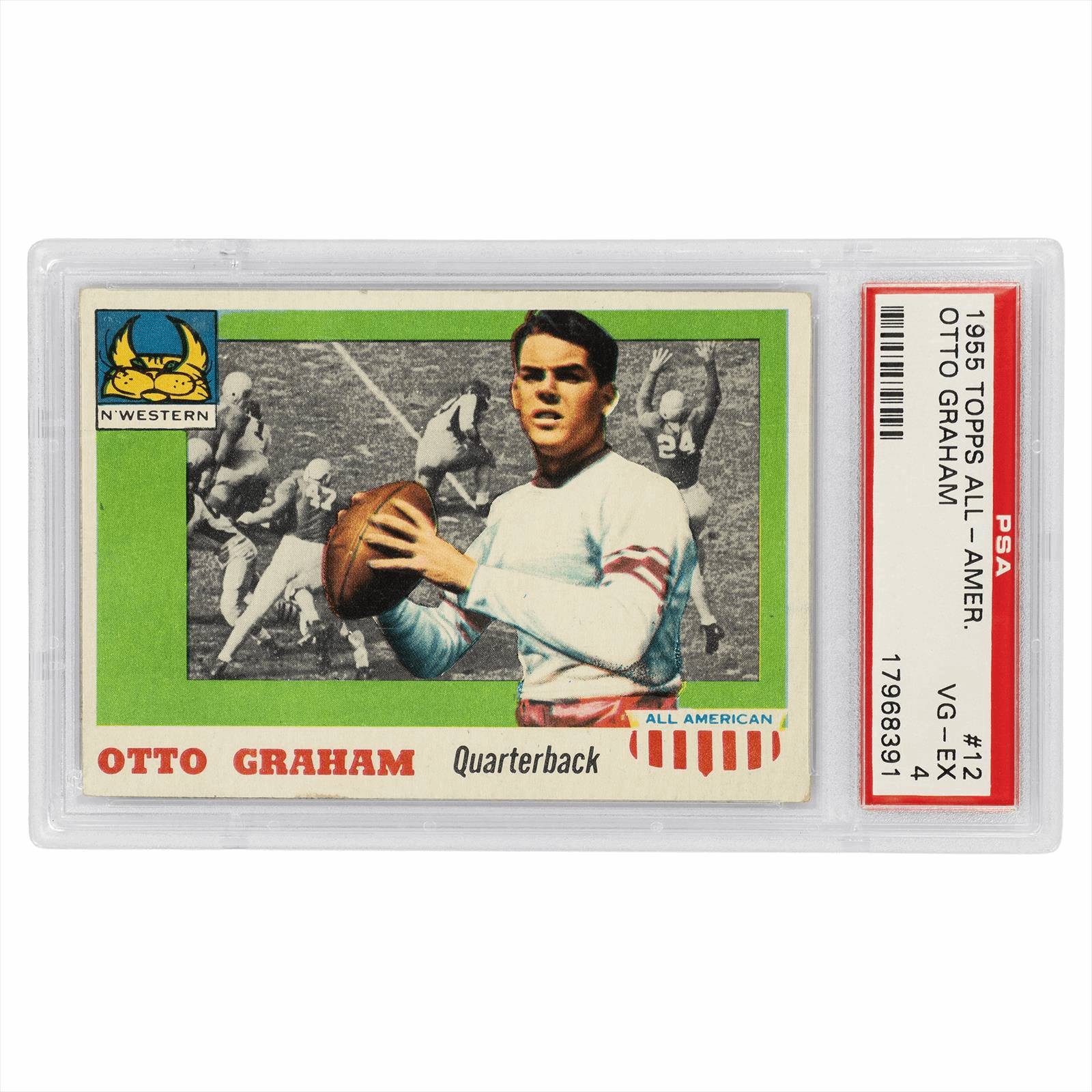 1955 Topps All-Amer. Otto Graham #12 PSA VG-EX 4 Cert #17968391