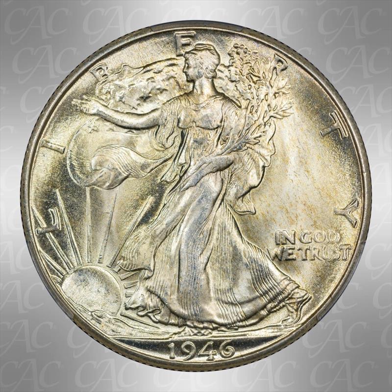 1946-D 50c CAC MS 67