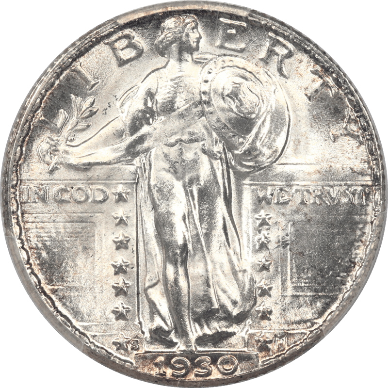 1930-S Standing Liberty Quarter 25c PCGS MS66FH Booming Satin Luster