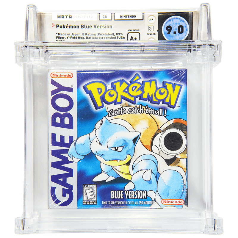 1998 Nintendo GB Pokemon Gotta Catchem all! Wata Certified 9.0 Blue Version
