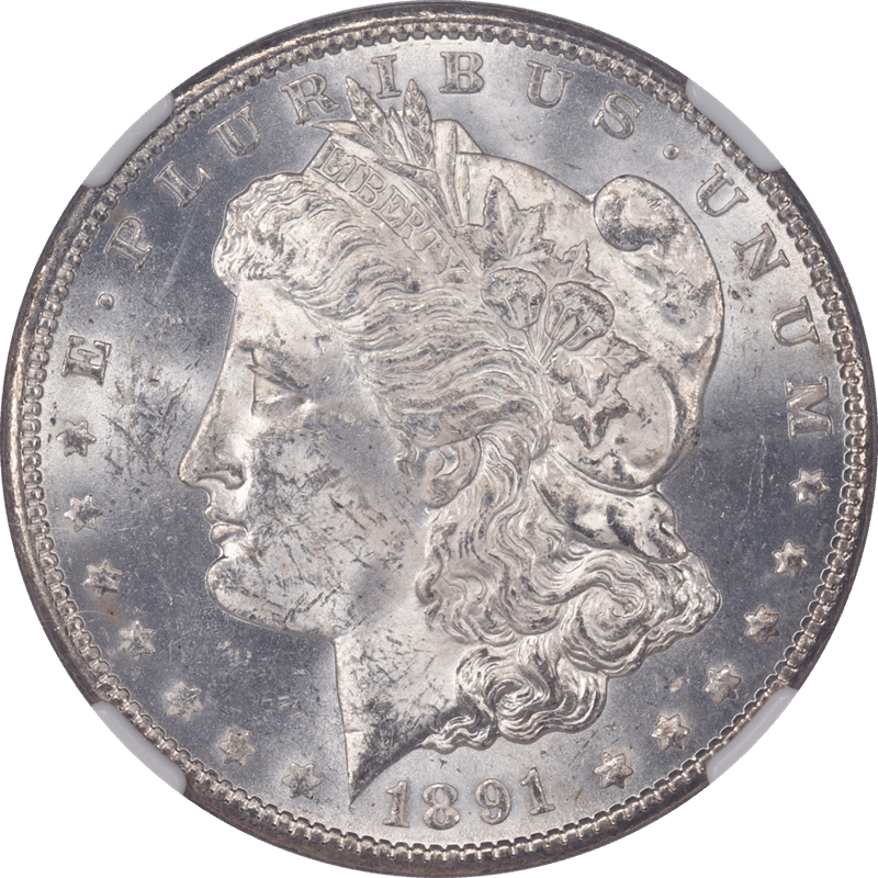 1891-CC Morgan Silver Dollar $1 NGC MS 62 - Nice Original Coin