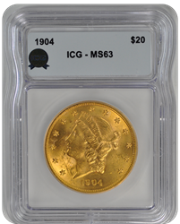 1894 Liberty $20 ICG  MS 63