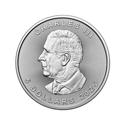 2025 1 OZ CANADIAN SILVER MAPLE LEAF  Reverse