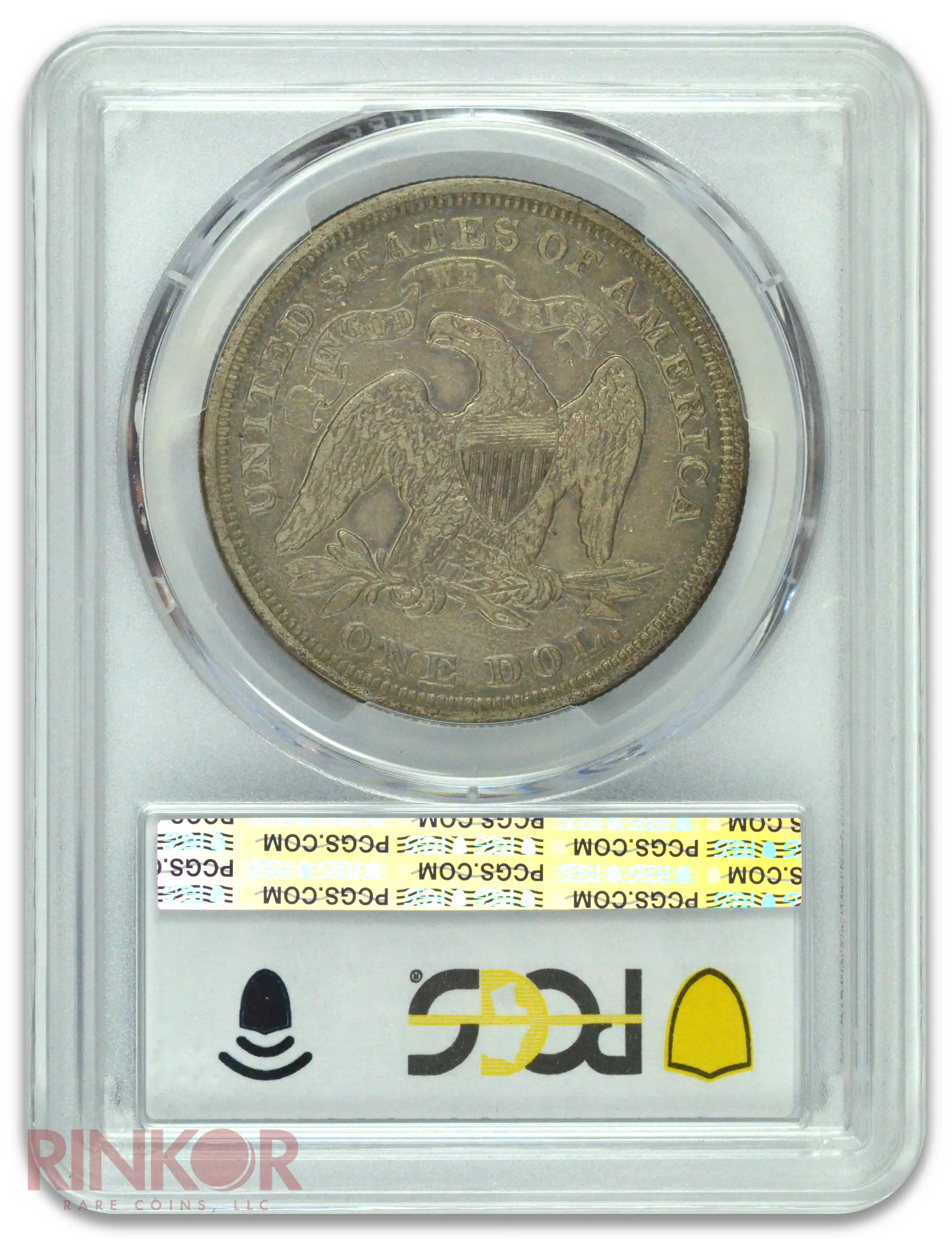1868 $1 Seated Dollar PCGS XF-40