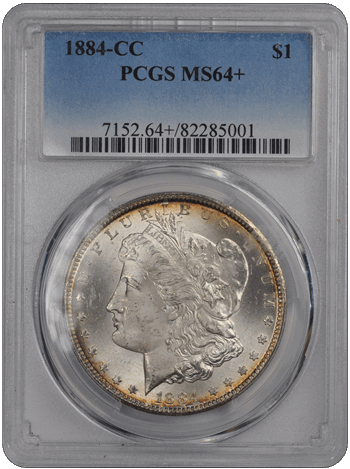 1884-CC $1 Morgan Dollar PCGS  #3361-3 MS64+