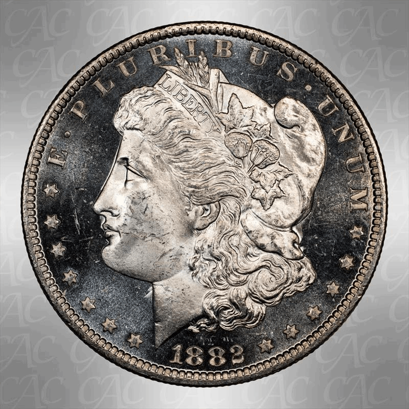 1882-CC $1 CACG MS 64+ DMPL