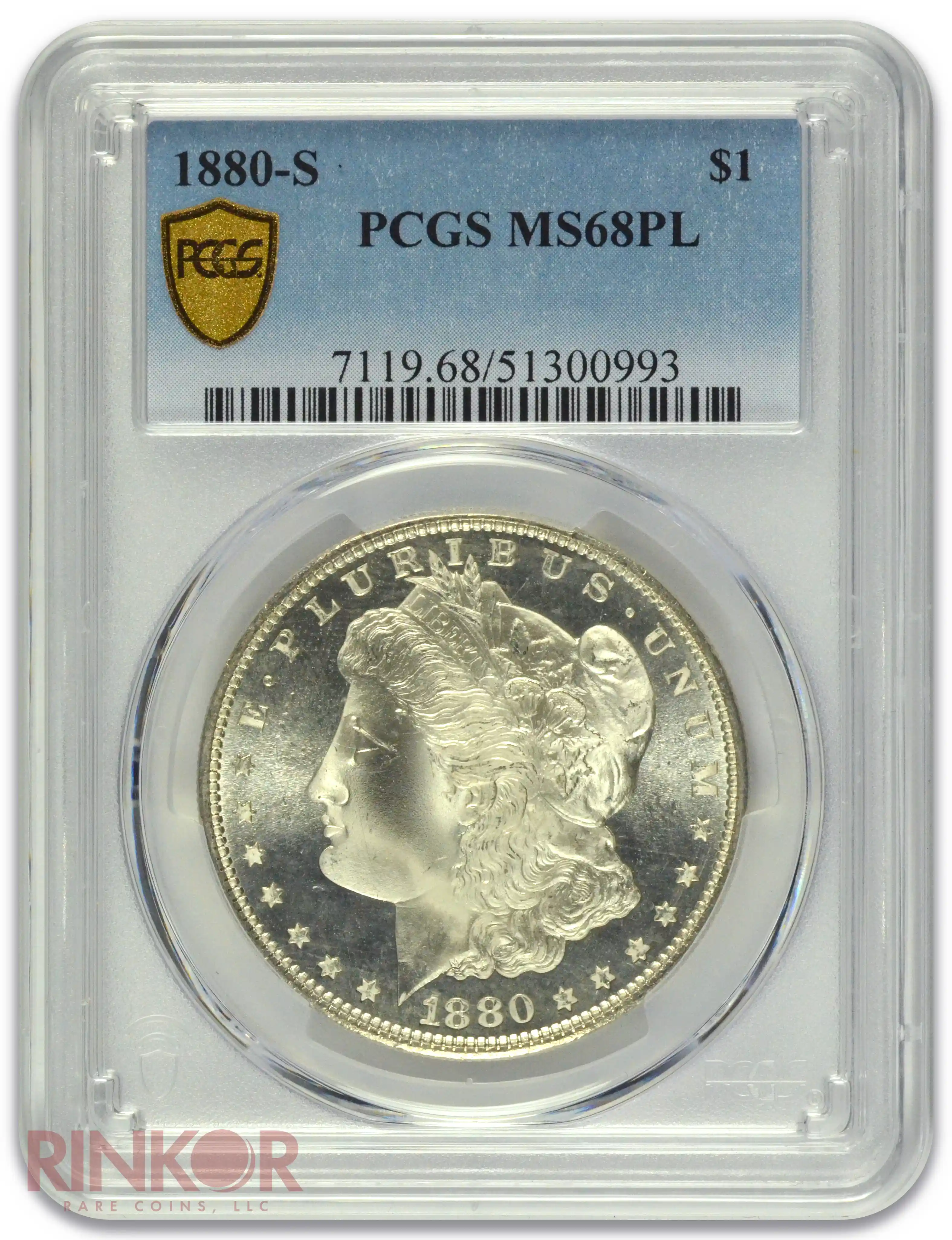 1880-S $1 PCGS MS 68 PL