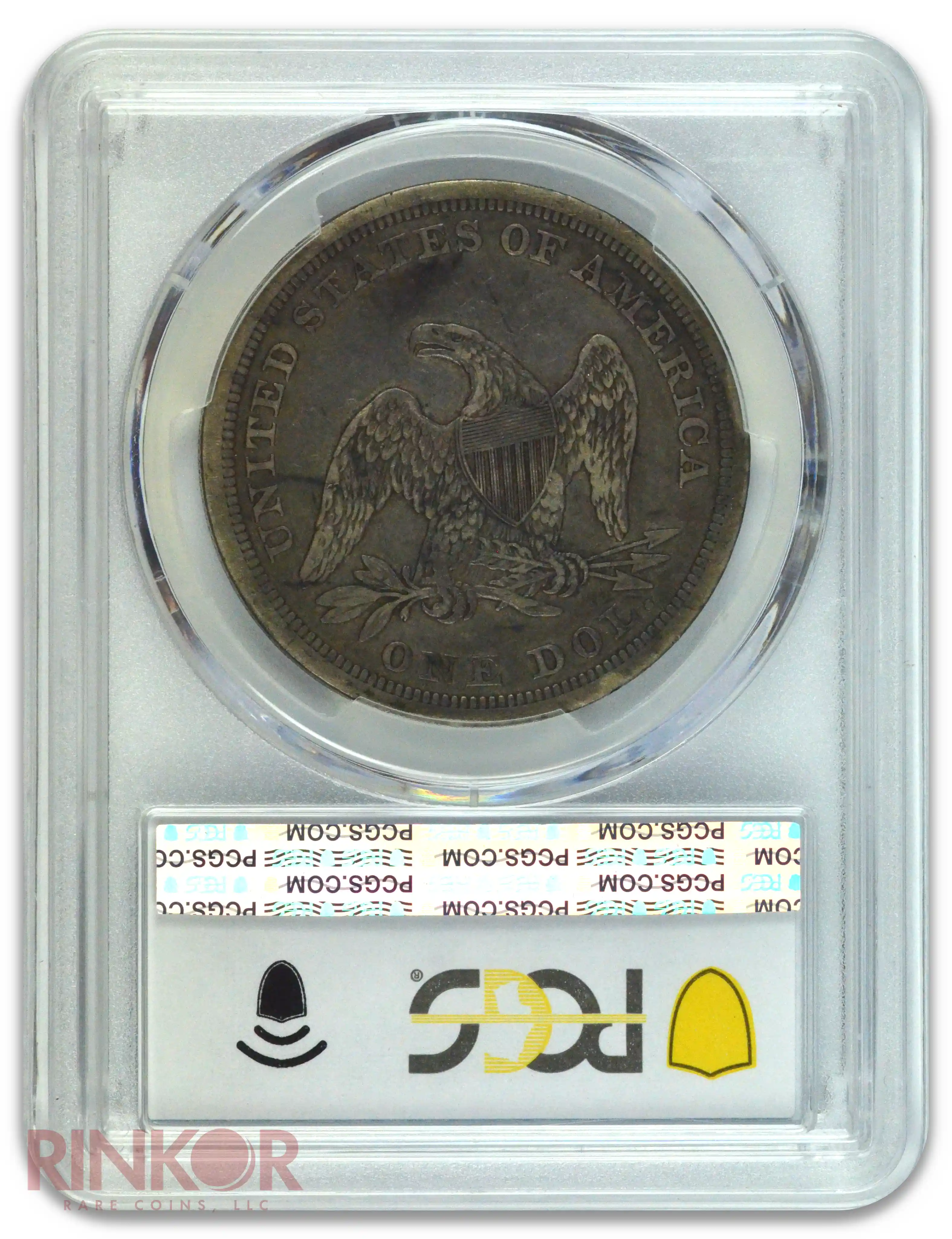 1843 $1 Seated Dollar PCGS VF-35