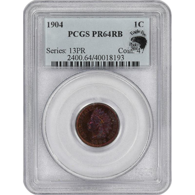 1904 Indian Head Cent 1C PCGS PR64RB Choice PROOF