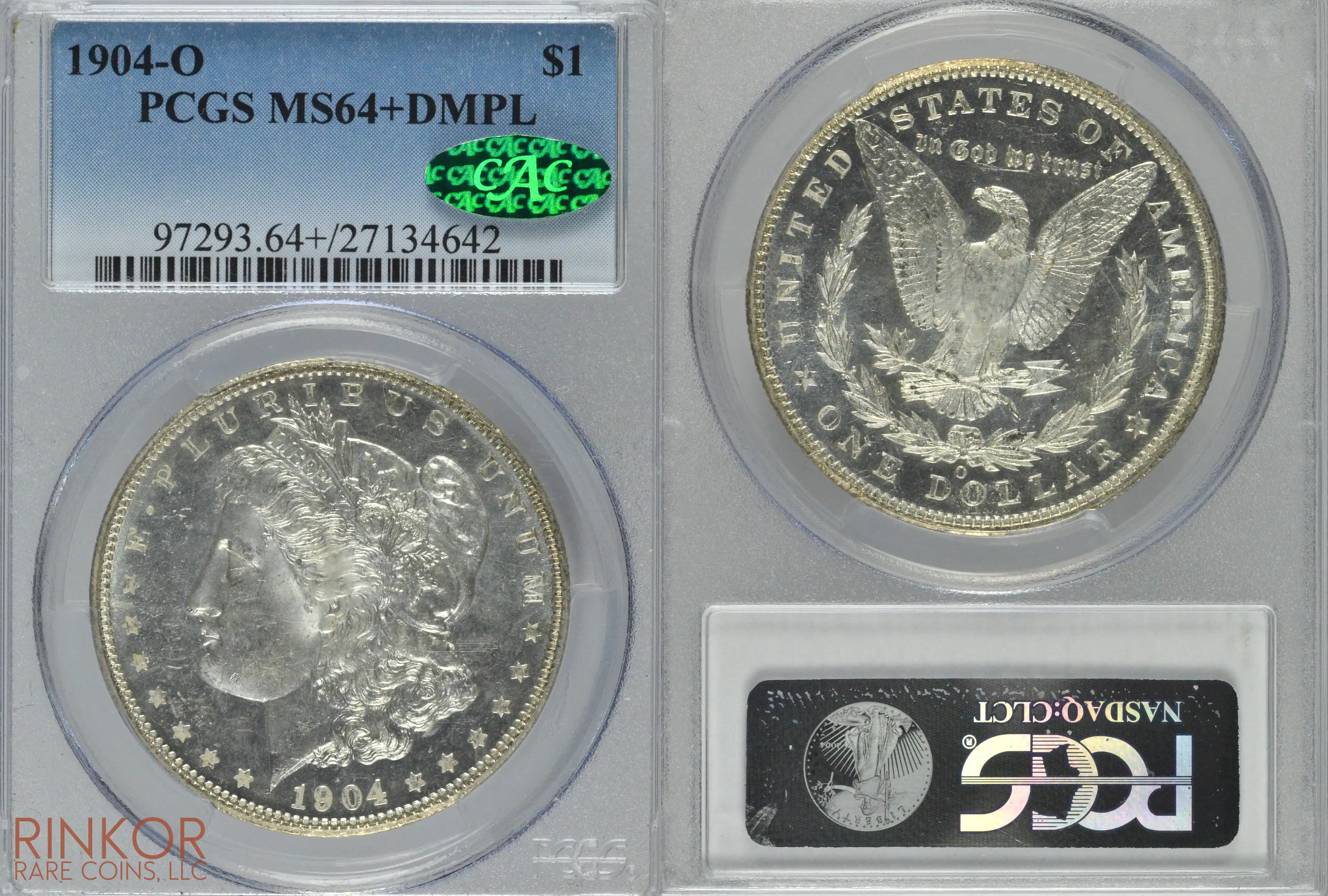 1904-O $1 PCGS MS 64+ DMPL CAC