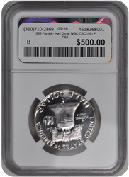 1955 Franklin Half Dollar NGC CAC (99) PF 68