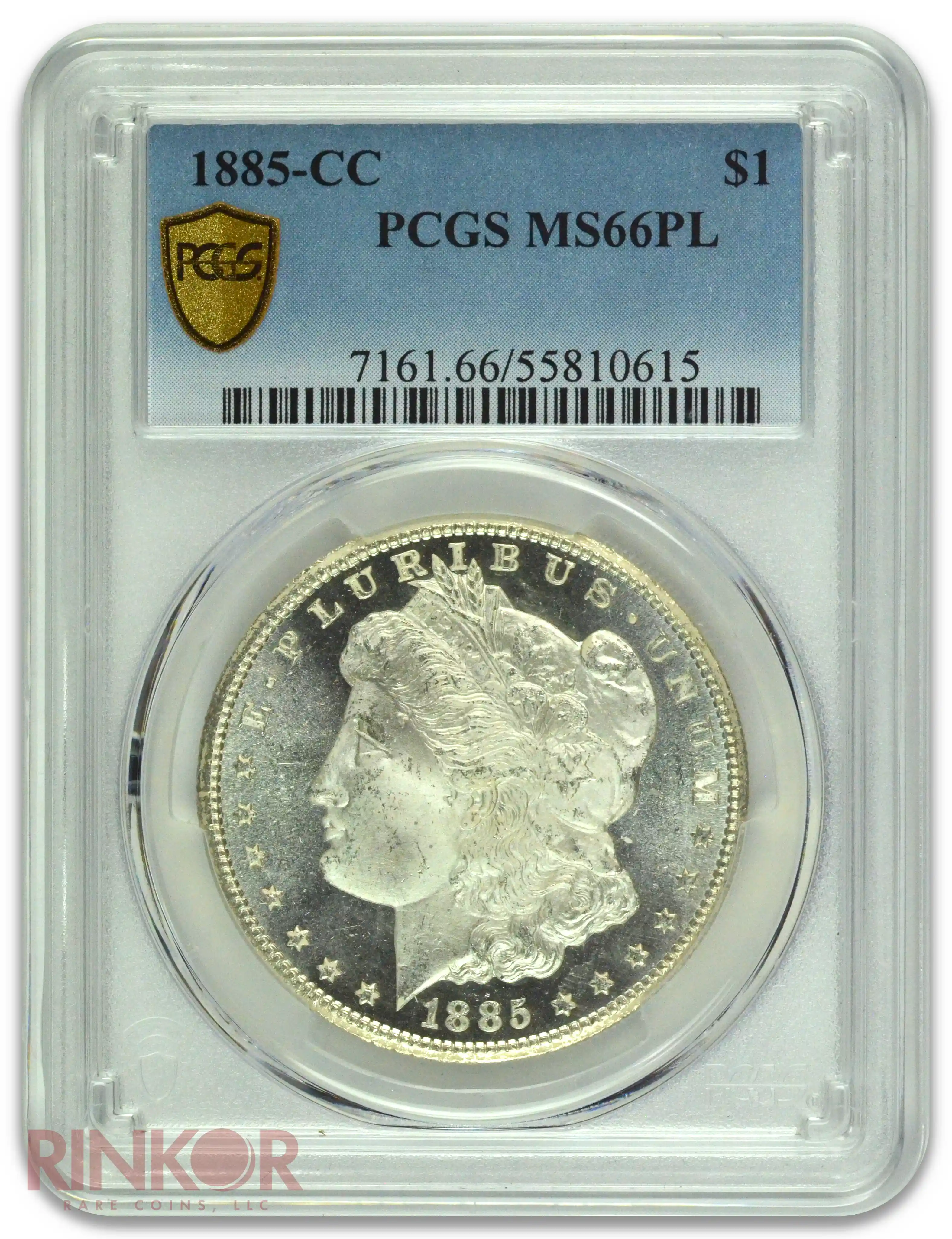1885-CC $1 Morgan Dollar PCGS MS 66 PL