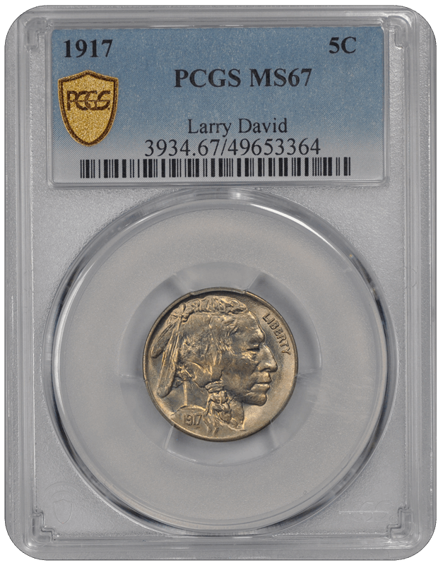 1917 Buffalo PCGS MS 67