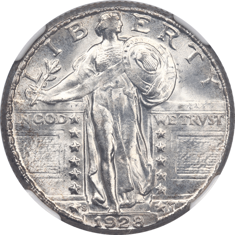 1928-S Standing Liberty Quarter 25c NGC MS 66 CAC