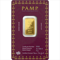 5 GRAM GOLD BAR PAMP DIWALI 2024 