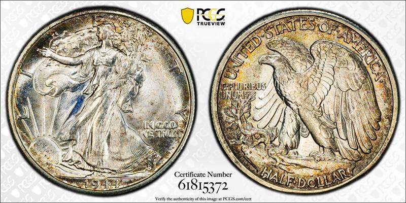1944-D 50C PCGS MS 67 CAC