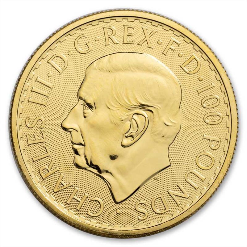 2025 $100 Pound 1oz. Great Britian Gold Britannia, BU