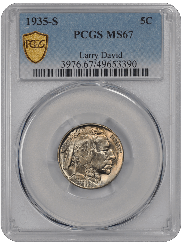 1935-S Buffalo PCGS MS 67