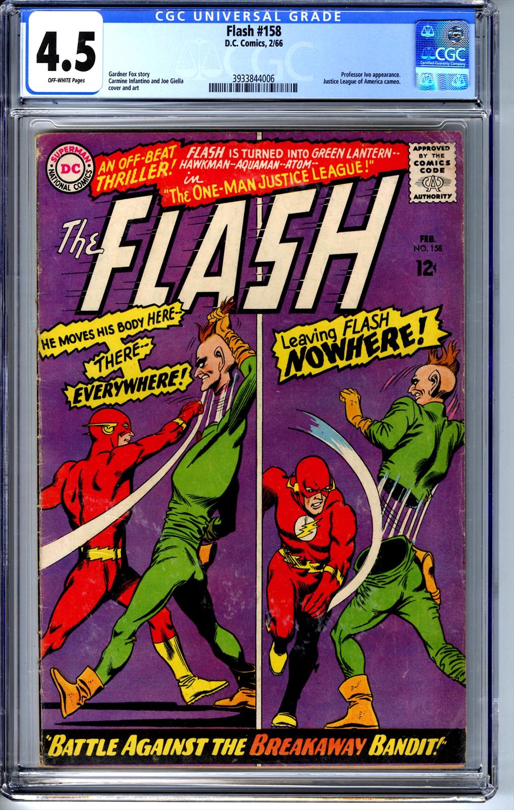 Flash #158 CGC 4.5 4.5