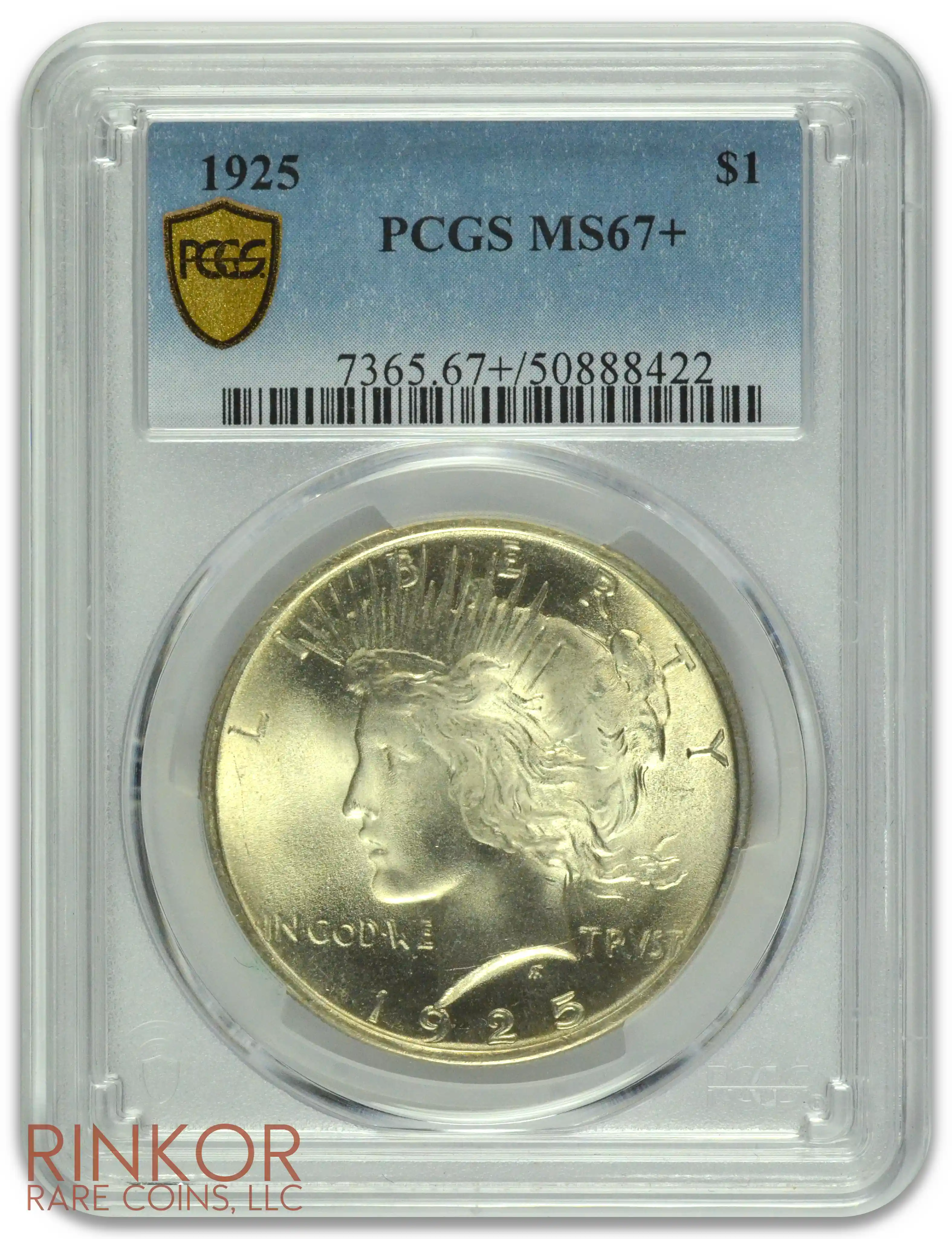 1925 $1 PCGS MS 67+