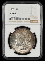 1903 $1 NGC  MS63