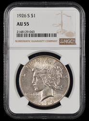 1926 S $1 NGC AU55 AU55