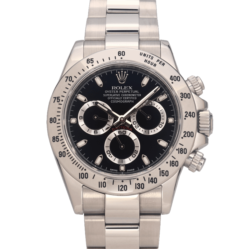 Rolex 40mm Daytona 116520 Stainless Steel with Black Dial Watch Only 