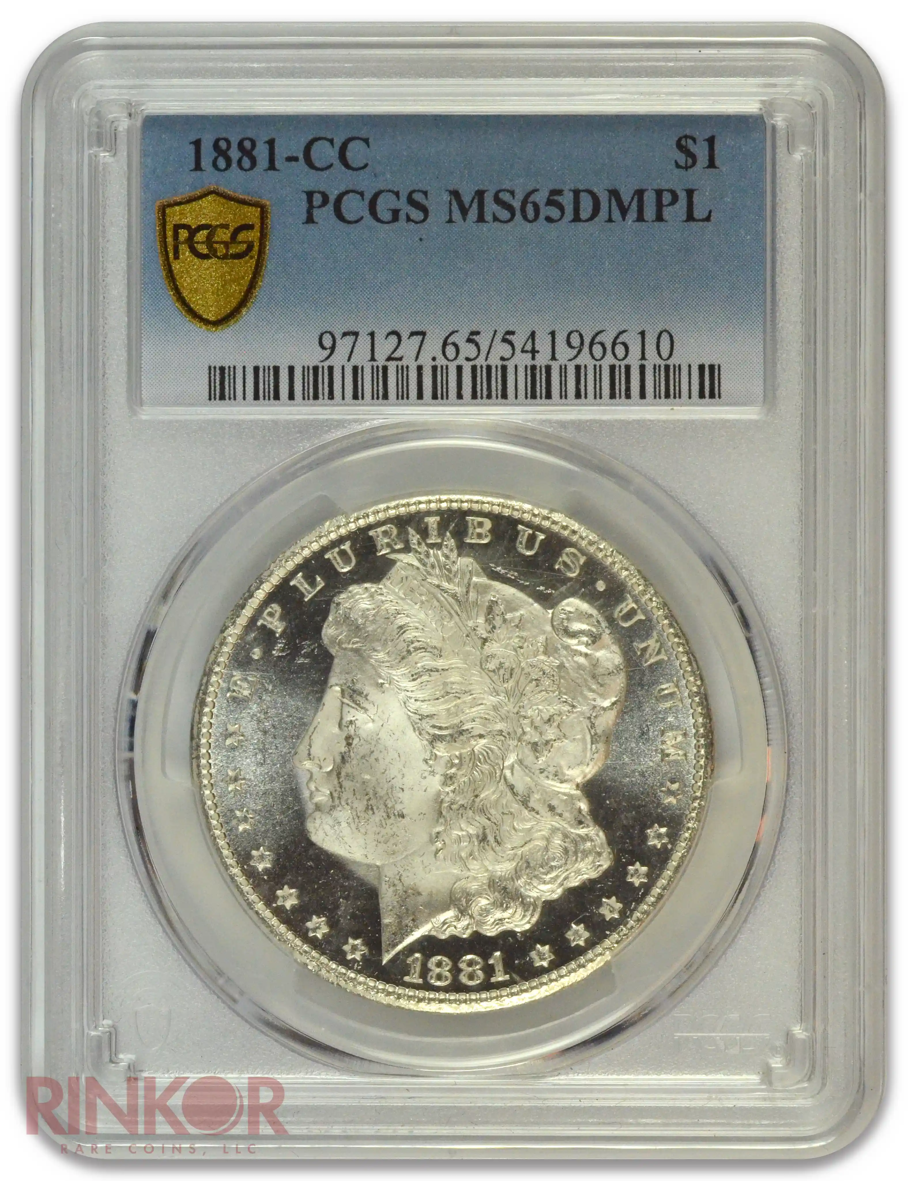 1881-CC $1 Morgan Dollar PCGS MS 65 DMPL