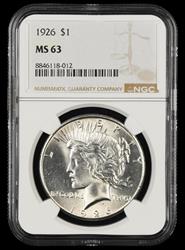 1926 $1 NGC MS 63
