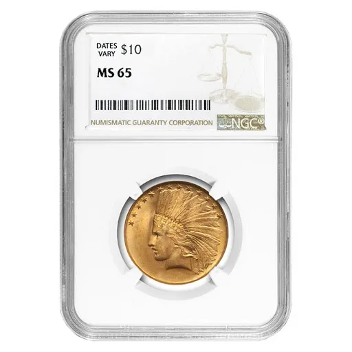 $10 Indian Gold Eagle MS65 (Date Varies) 1