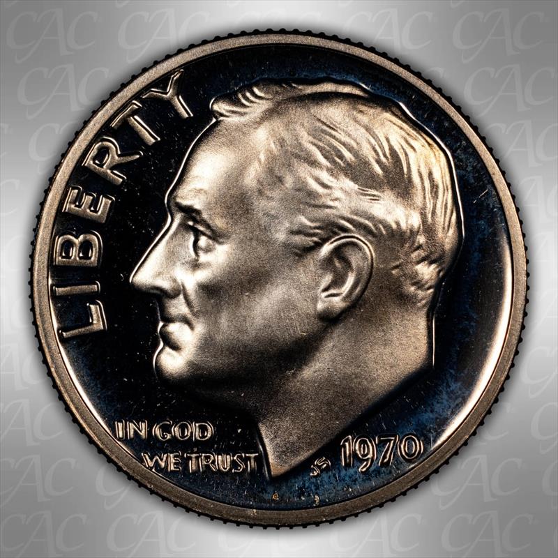 1970 No S 10C CACG PR 68 CAM