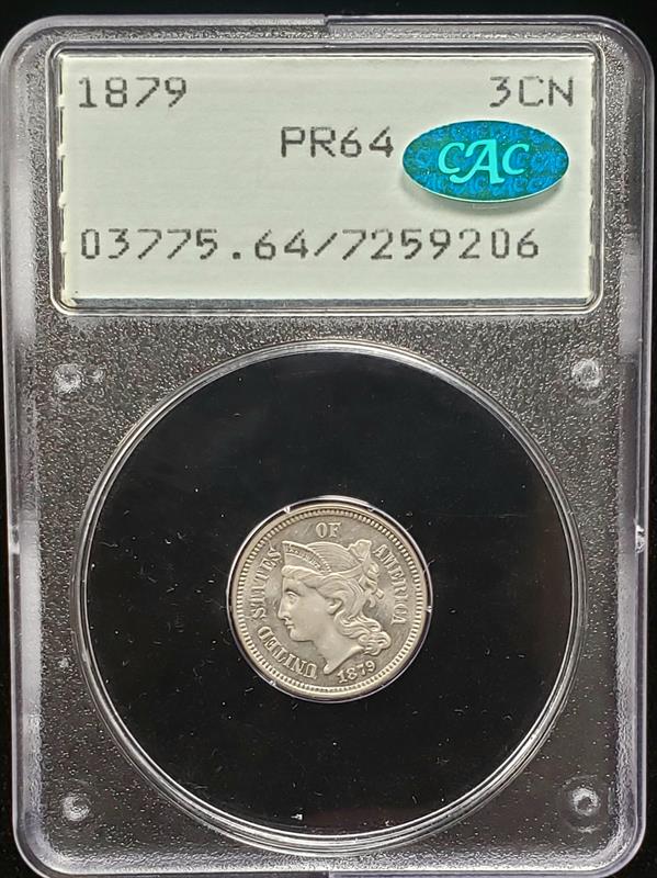 1879 Nickel PCGS PR64 CAC OGH RATTLER