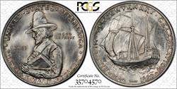 1921 50C Pilgrim PCGS MS 66 CAC