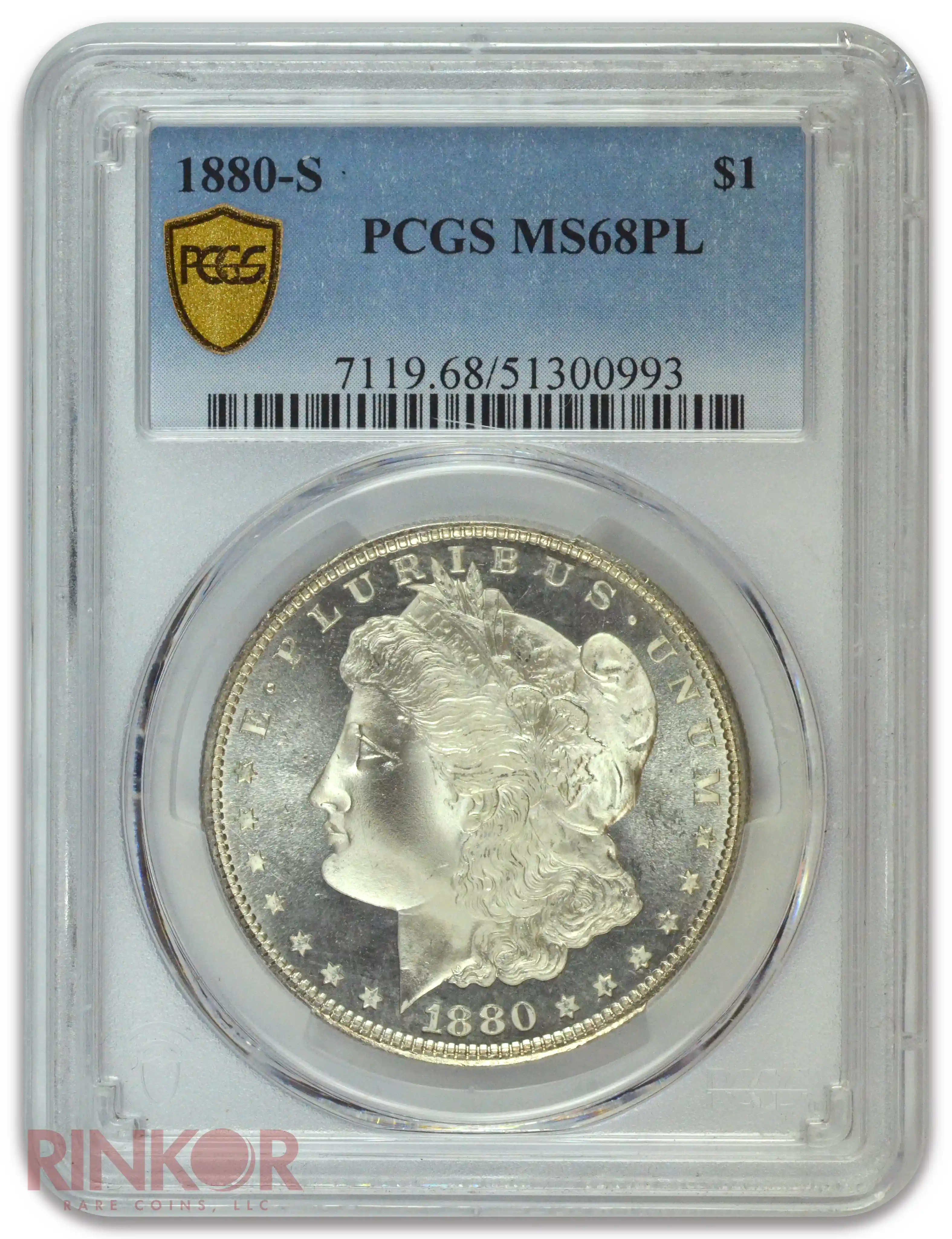 1880-S $1 Morgan Dollar PCGS MS 68 PL