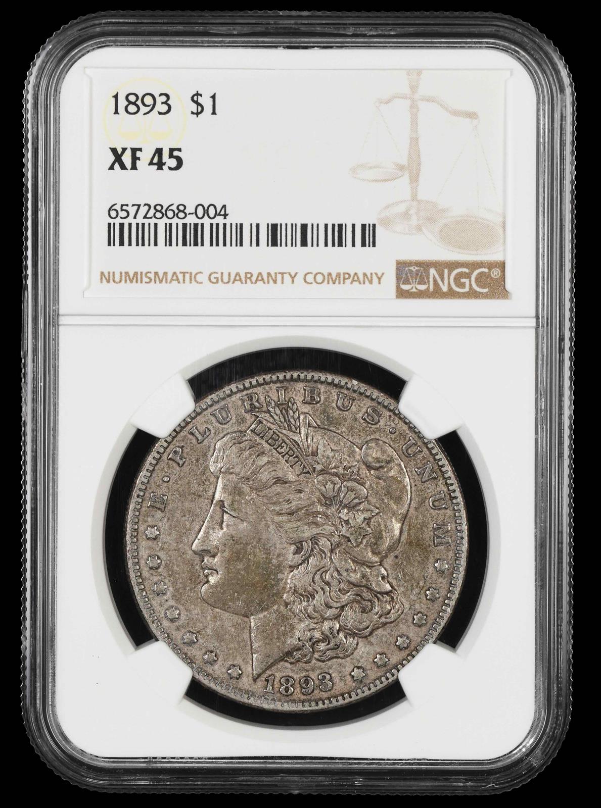 1893 $1 NGC XF-45