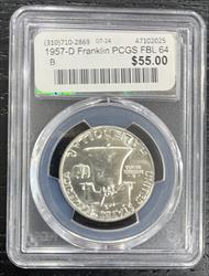 1957-D Franklin PCGS FBL 64