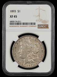 1893 $1 NGC XF-45
