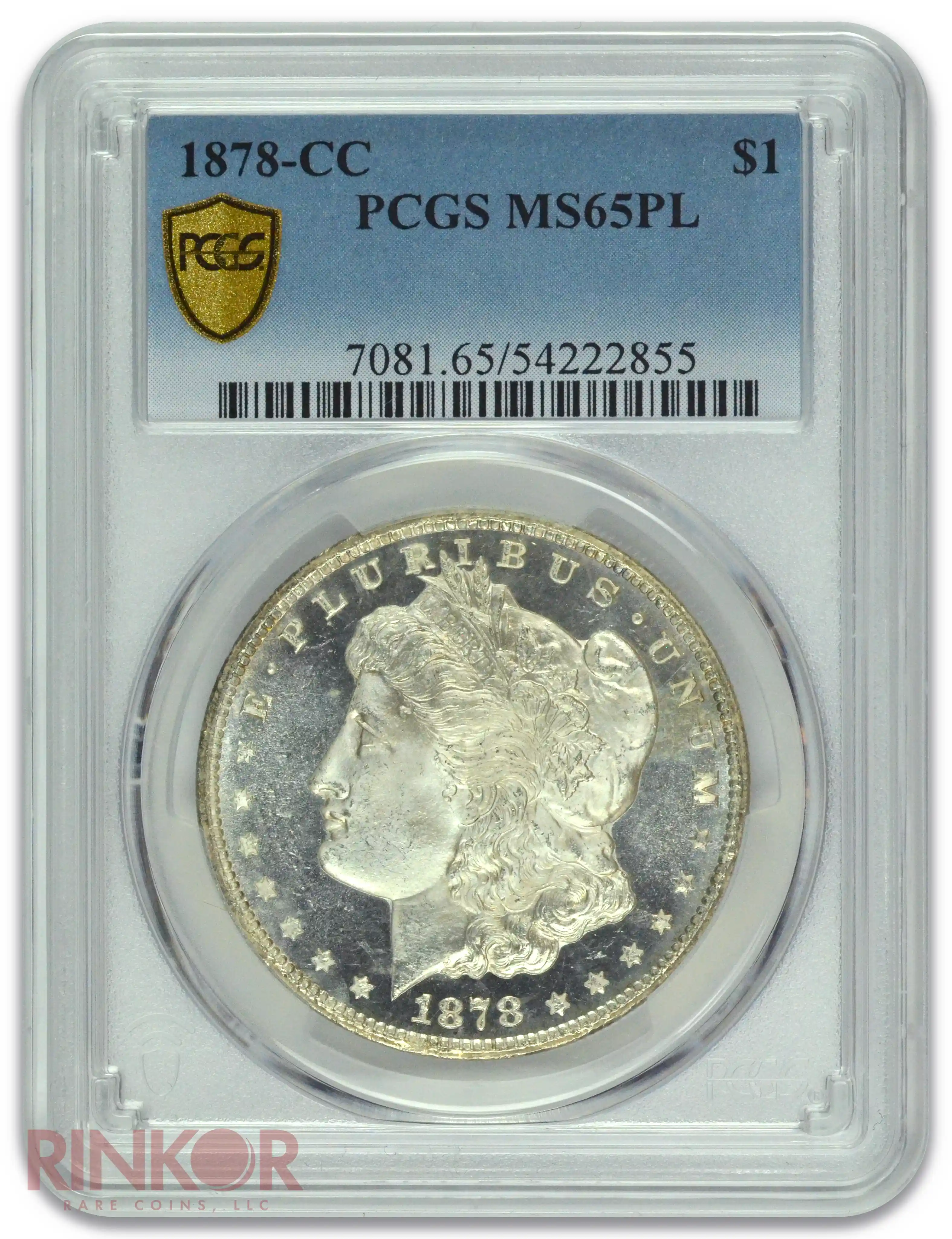 1878-CC $1 Morgan Dollar PCGS MS 65 PL