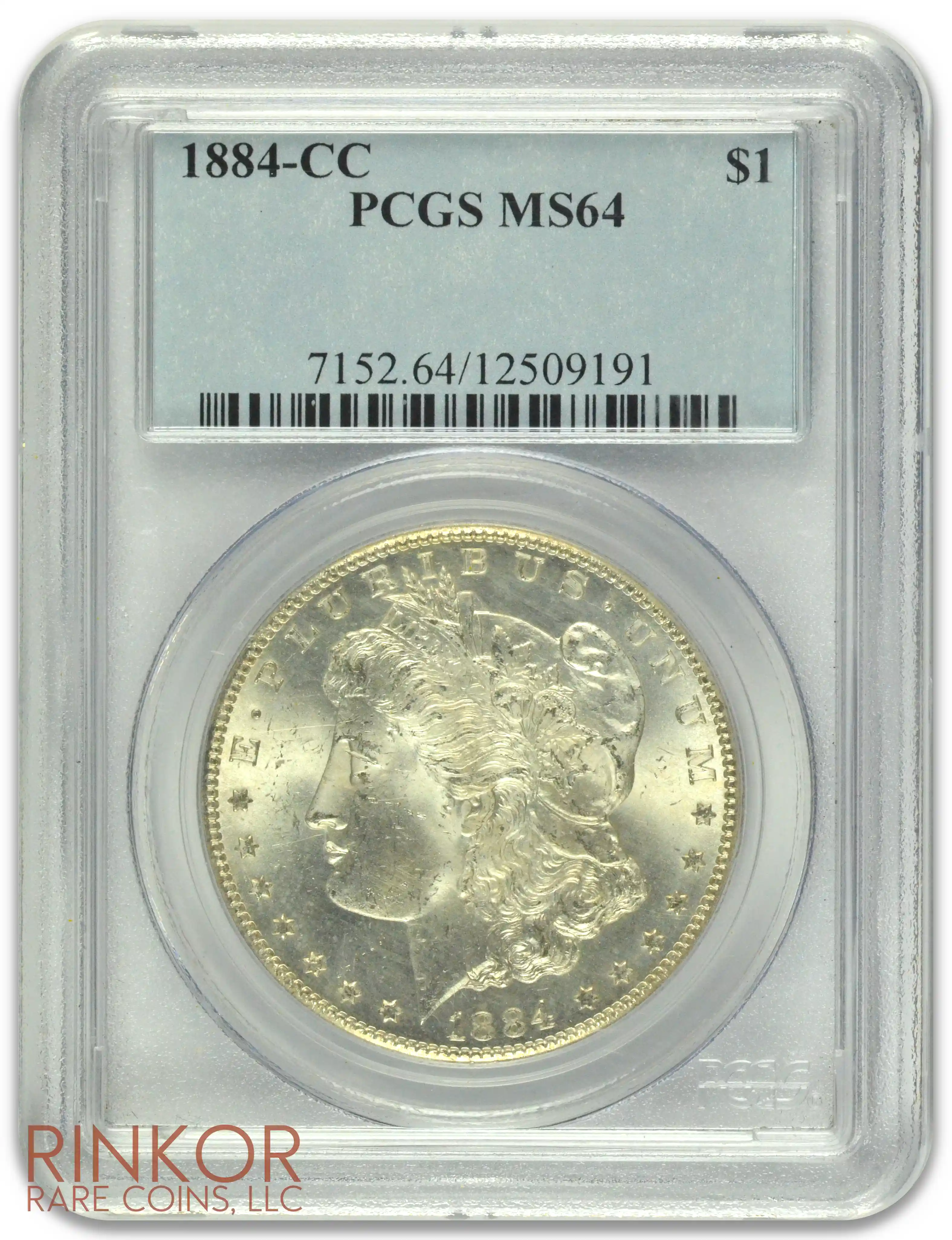 1884-CC $1 PCGS MS 64