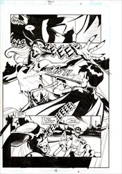 Robin #77 Page 12 Artist:  Pete Woods (Penciller) ,  Jesse Delperdang (Inker) Media Type: Pen and Ink Art Type: Interior Page 