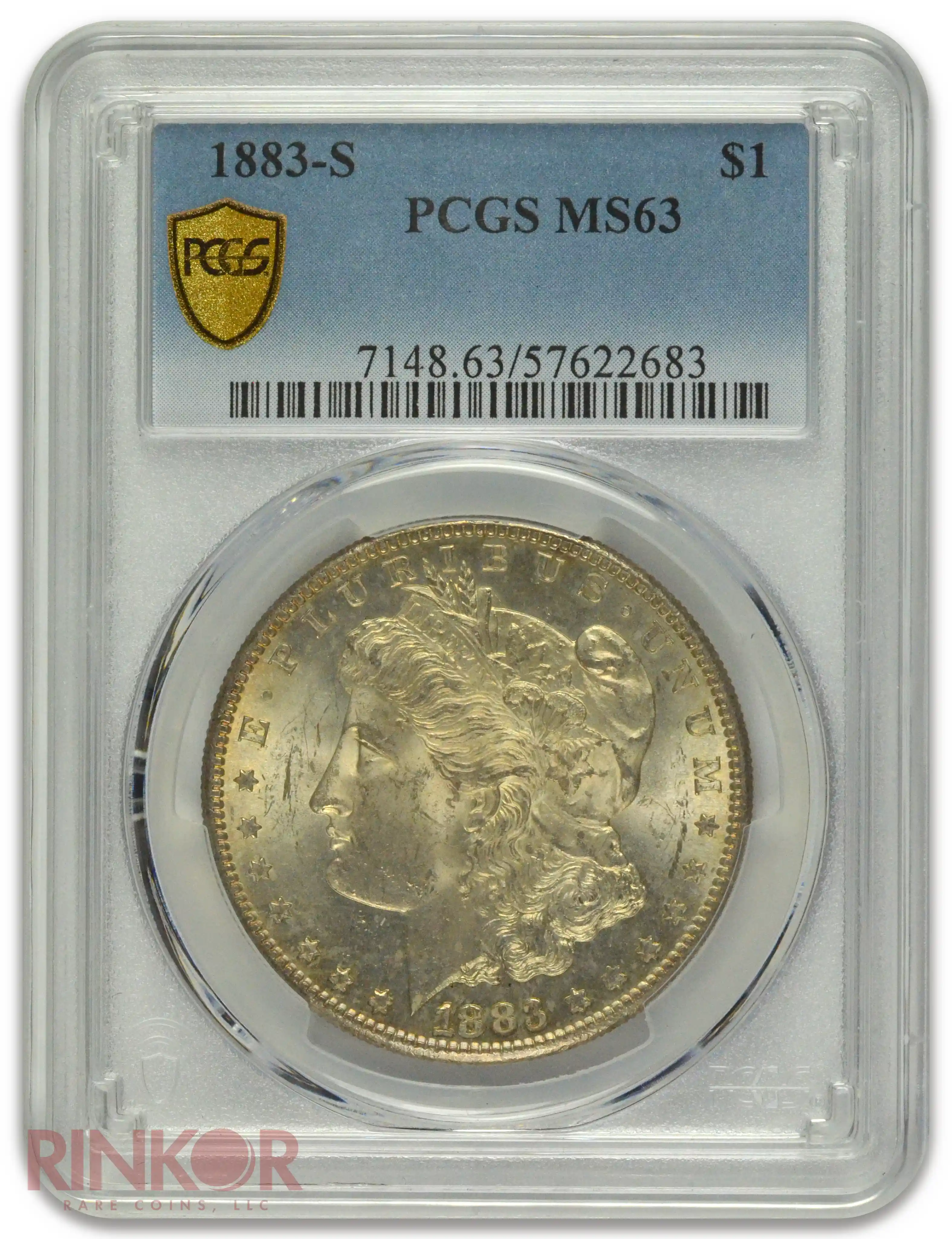 1883-S $1 Morgan Dollar PCGS MS 63