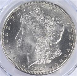 1887-S $1 PCGS MS62 