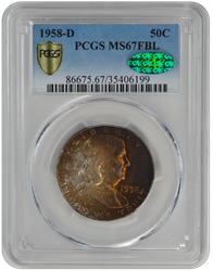 1958-D Franklin PCGS CAC (99) FBL 67