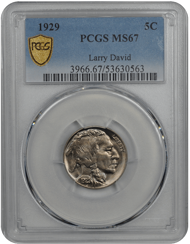 1929 Buffalo PCGS MS 67