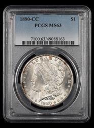1880 CC $1 PCGS  MS63